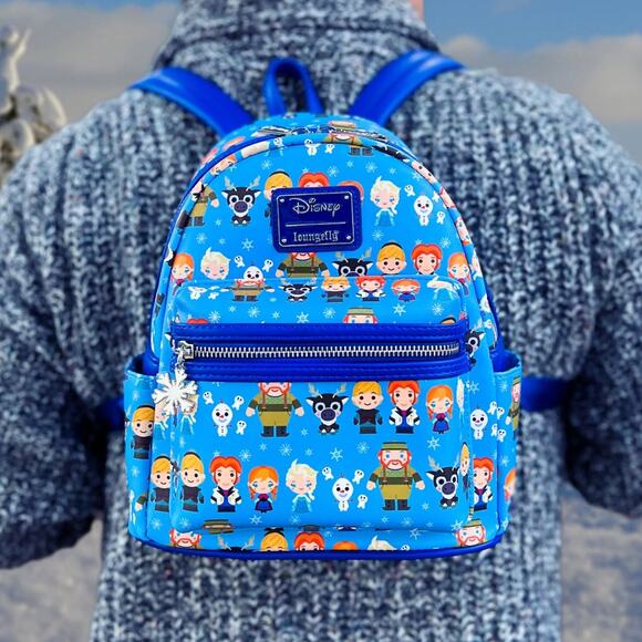 NWT! Disney Loungefly Frozen Chibi Mini Backpack - Picture 7 of 11